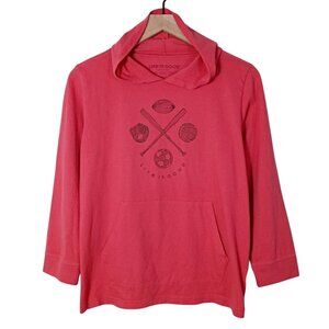 Life Is Good Boys Hoodie Crusher T Shirt Red Cotton Sports Graphic Size 16 - XXL